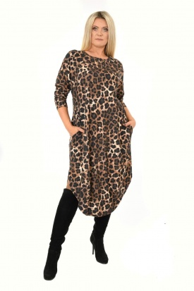 Sukienka jajko gepard